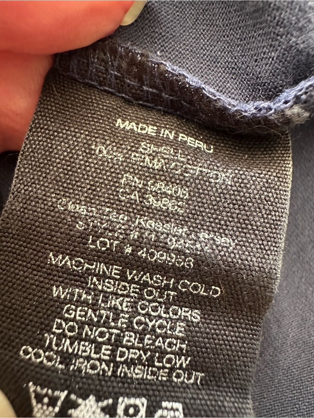 Theory men’s Navy and White Micro Dot Crewneck Tee size large - Picture 11 of 12